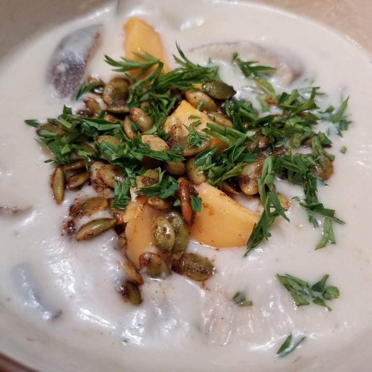 Salsify Bisque - a local-able/in season winter soup