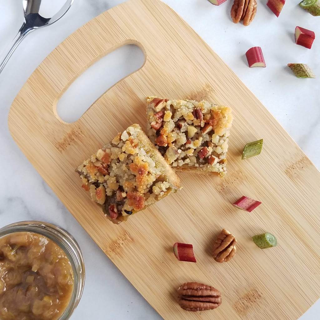 Knotweed Rhubarb Crumb Bars make a great springtime treat