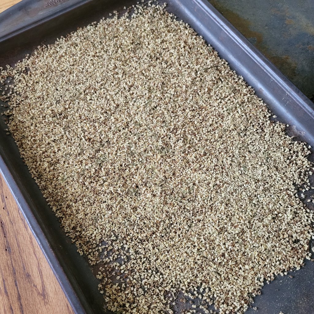 Dried elderflowers