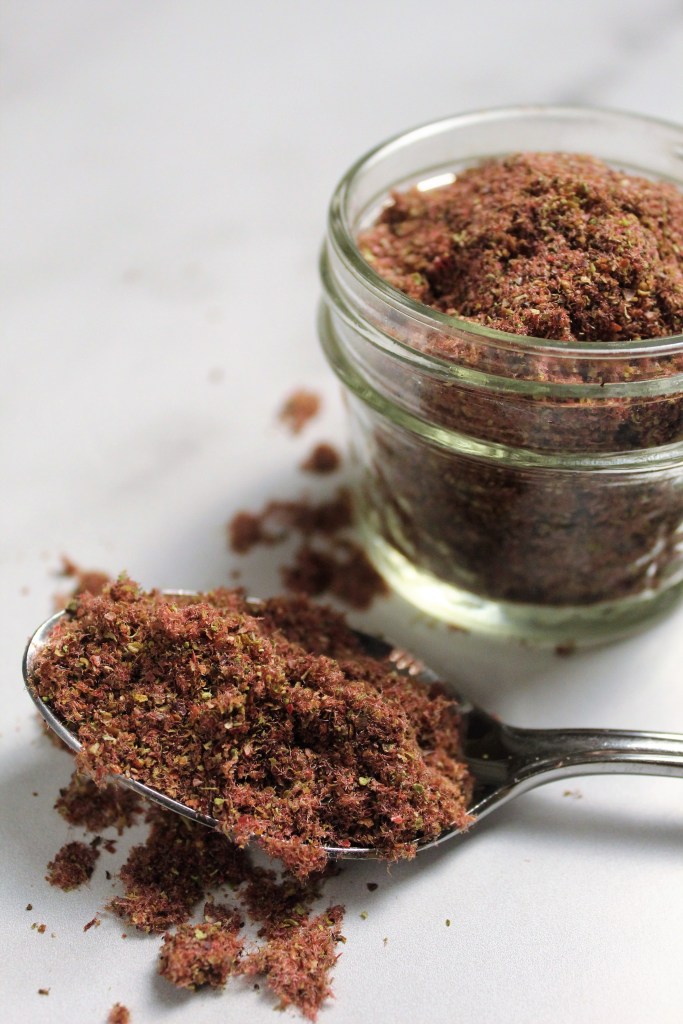 Ground staghorn sumac seasoning