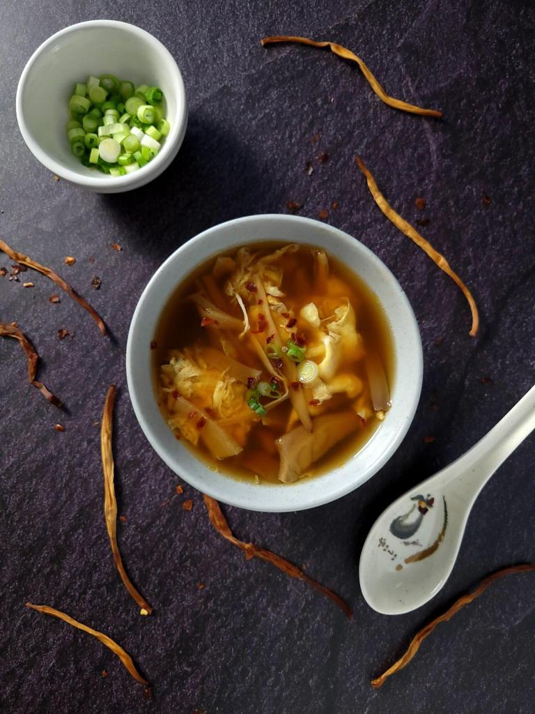 Foraged hot and sour soup is a warming treat in the depths of winter